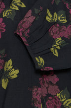 Fudge Winter Rose Floral Print Blouse