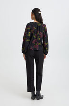 Fudge Winter Rose Floral Print Blouse