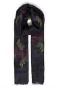 Fudge Winter Rose Floral Scarf