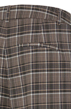 Sepia Check Wide Leg Trousers