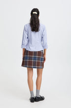 Chambray Blue Pinstripe Wrap Shirt