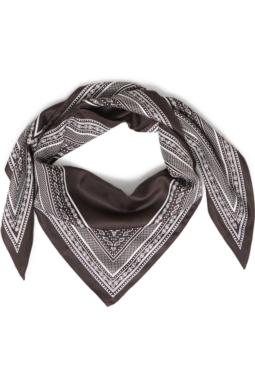 Java Paisley Silk Touch Triangle Scarf
