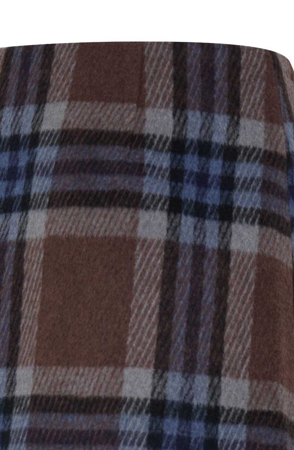 Potting Blue & Brown Check Skirt