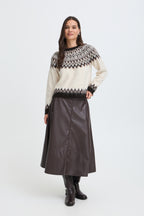 Birch Java Fair Isle Knit Jumper
