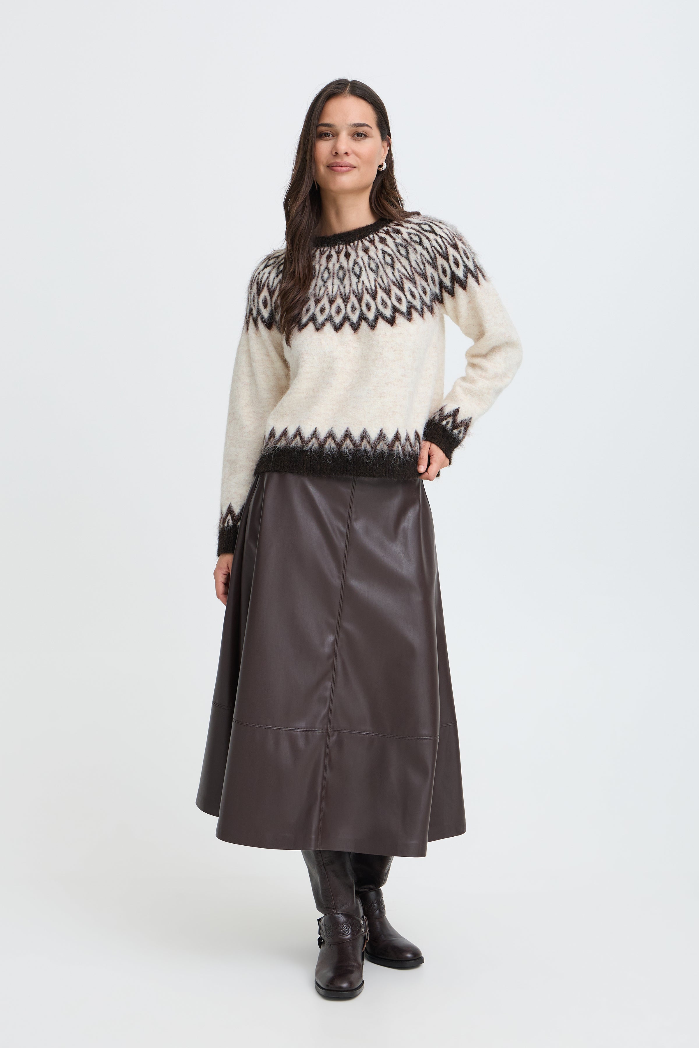 Birch Java Fair Isle Knit Jumper
