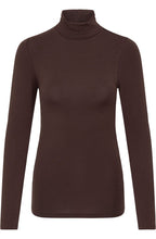 Java Brown Pamila Polo Neck Top