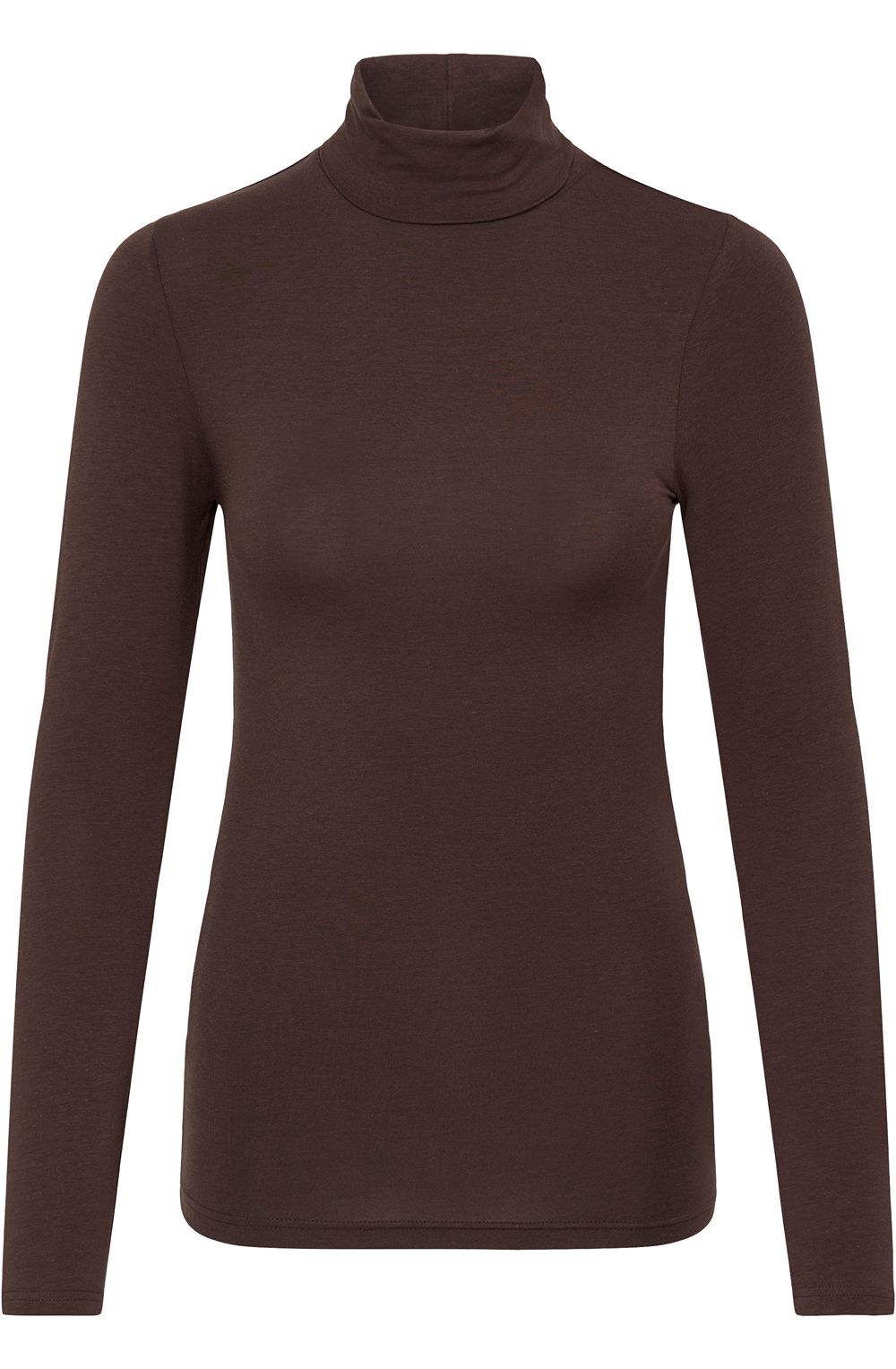 Java Brown Pamila Polo Neck Top