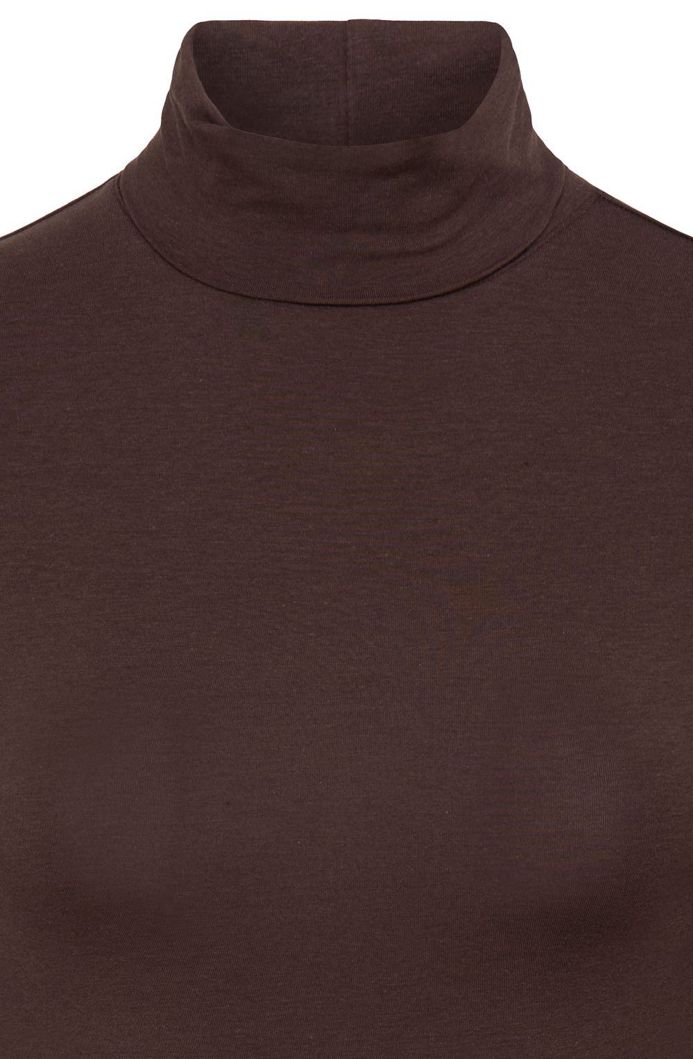 Java Brown Pamila Polo Neck Top