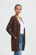Java Brown Nonina Open Front Cardigan