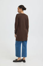 Java Brown Nonina Open Front Cardigan