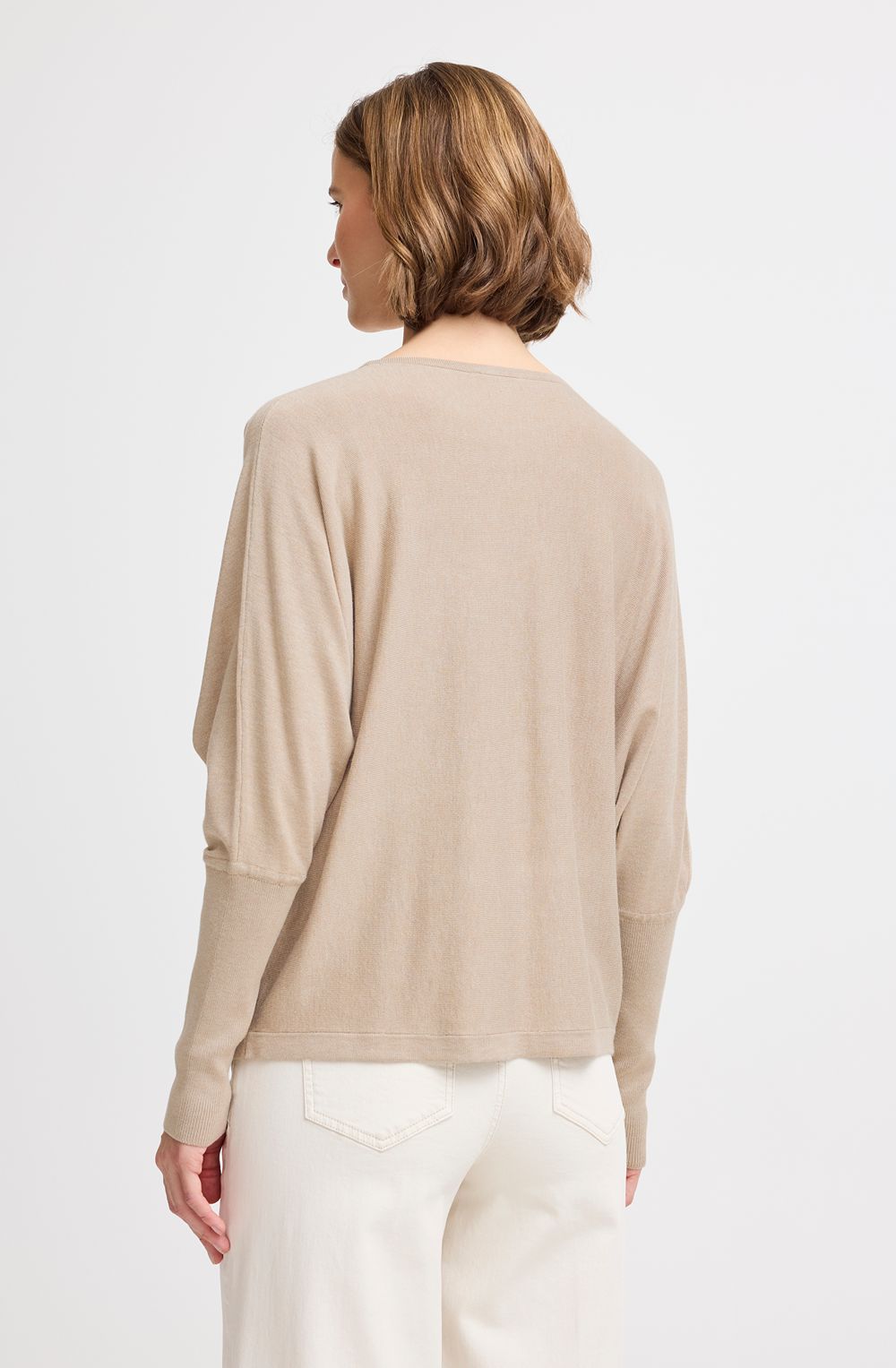 Humus Melange Bat Wing Oversized Jumper