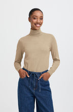 Hummus Melange Roll Neck Jumper