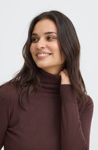 Java Brown Roll Neck Jumper
