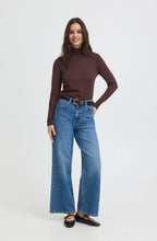 Java Brown Roll Neck Jumper
