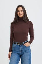 Java Brown Roll Neck Jumper