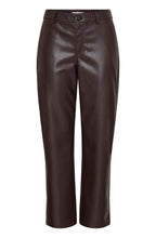 Java Brown Faux Leather Trousers