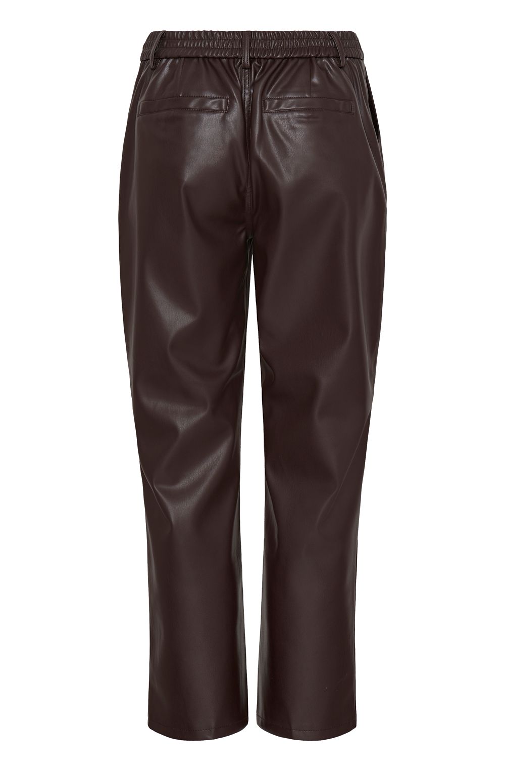 Java Brown Faux Leather Trousers