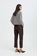 Java Brown Faux Leather Trousers