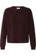 Fudge Melange Ribbed Knit Jumper