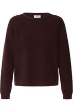 Fudge Melange Ribbed Knit Jumper