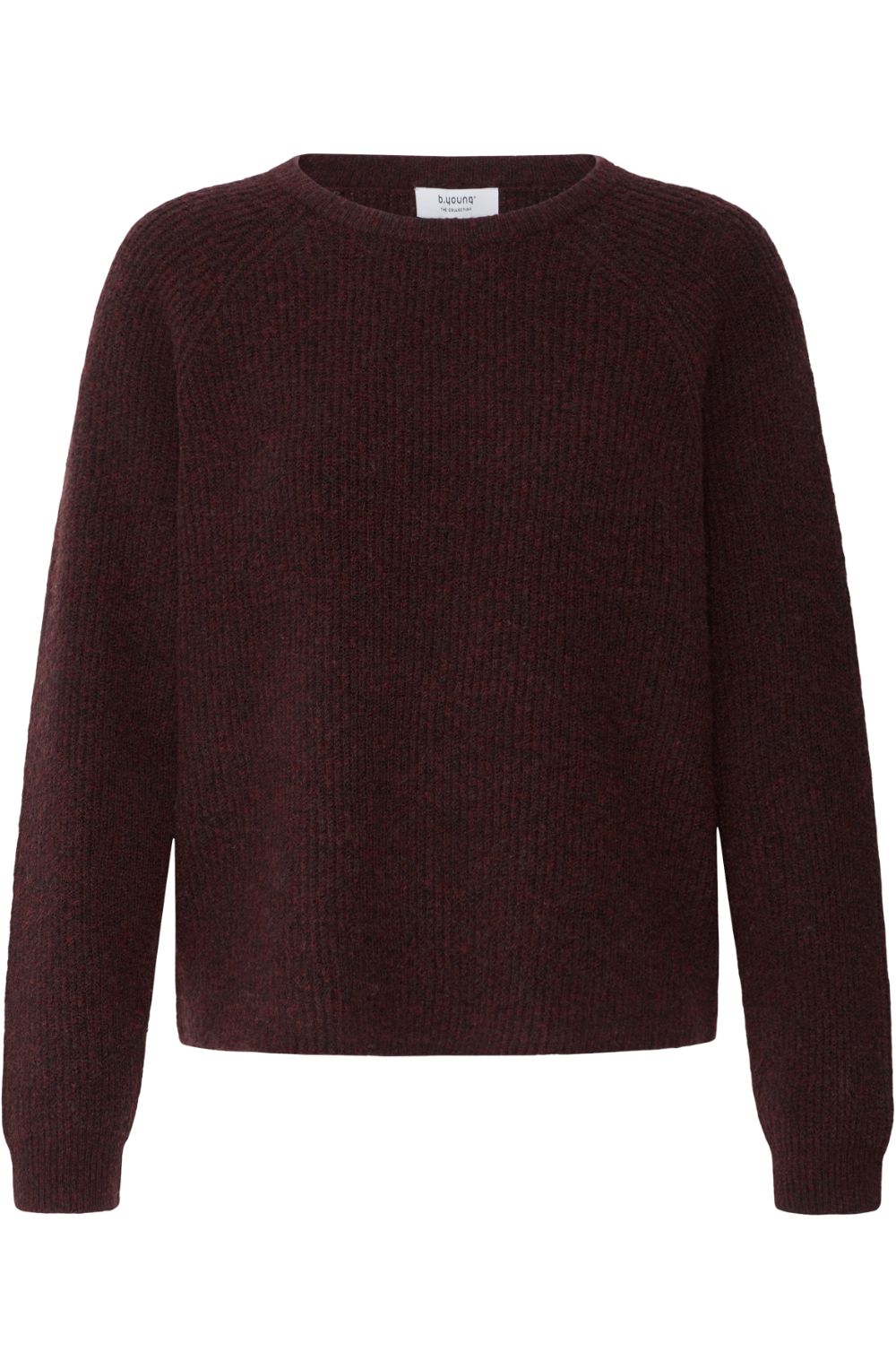 Fudge Melange Ribbed Knit Jumper