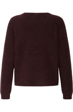 Fudge Melange Ribbed Knit Jumper
