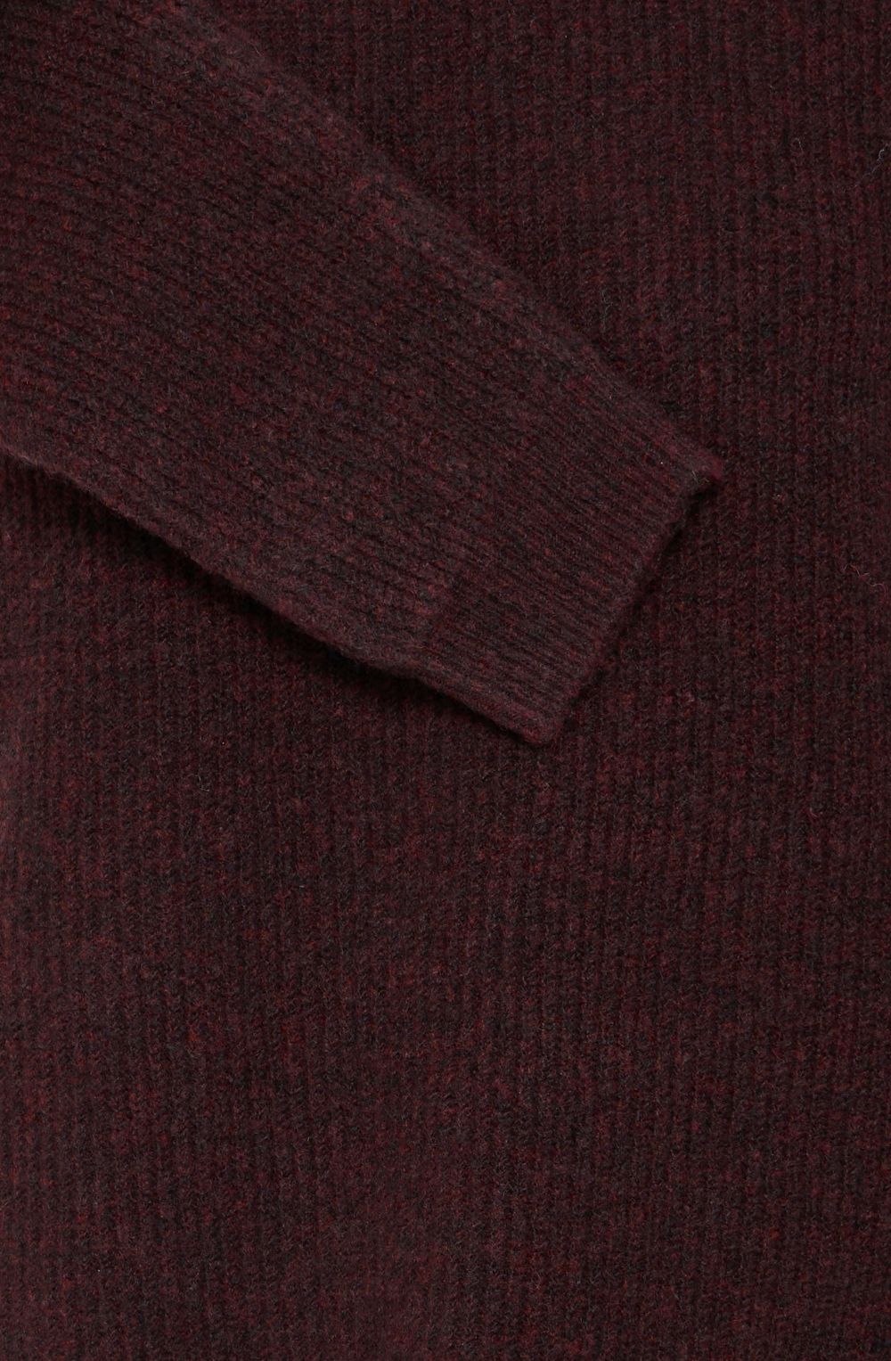 Fudge Melange Ribbed Knit Jumper