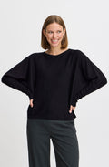 Black Bat Wing Oversized Jumper