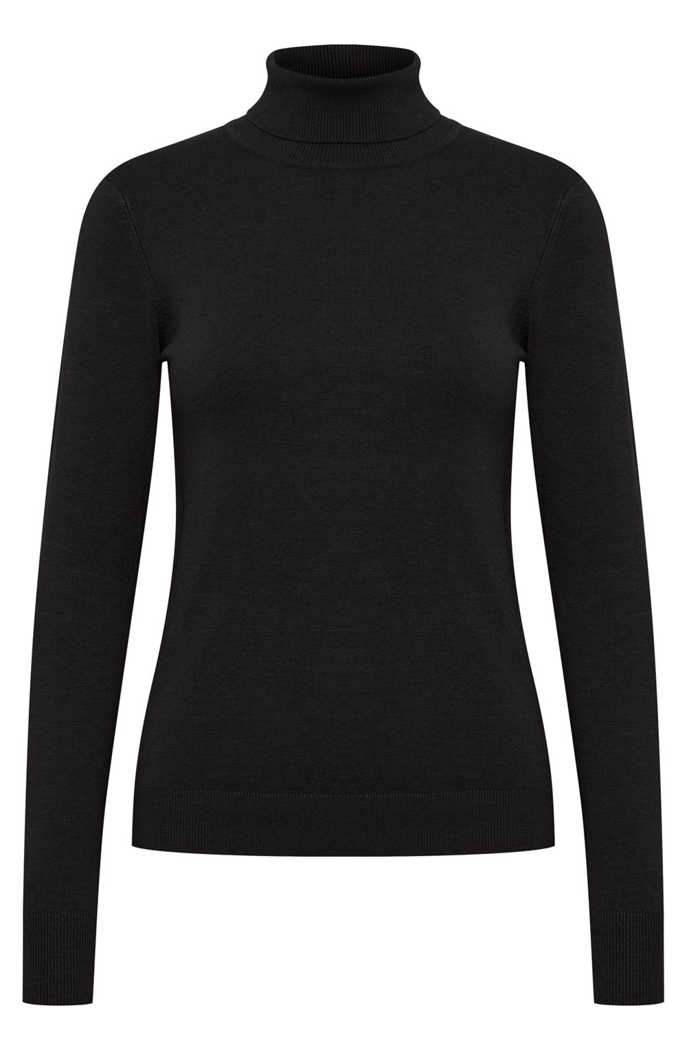Black Roll Neck Jumper