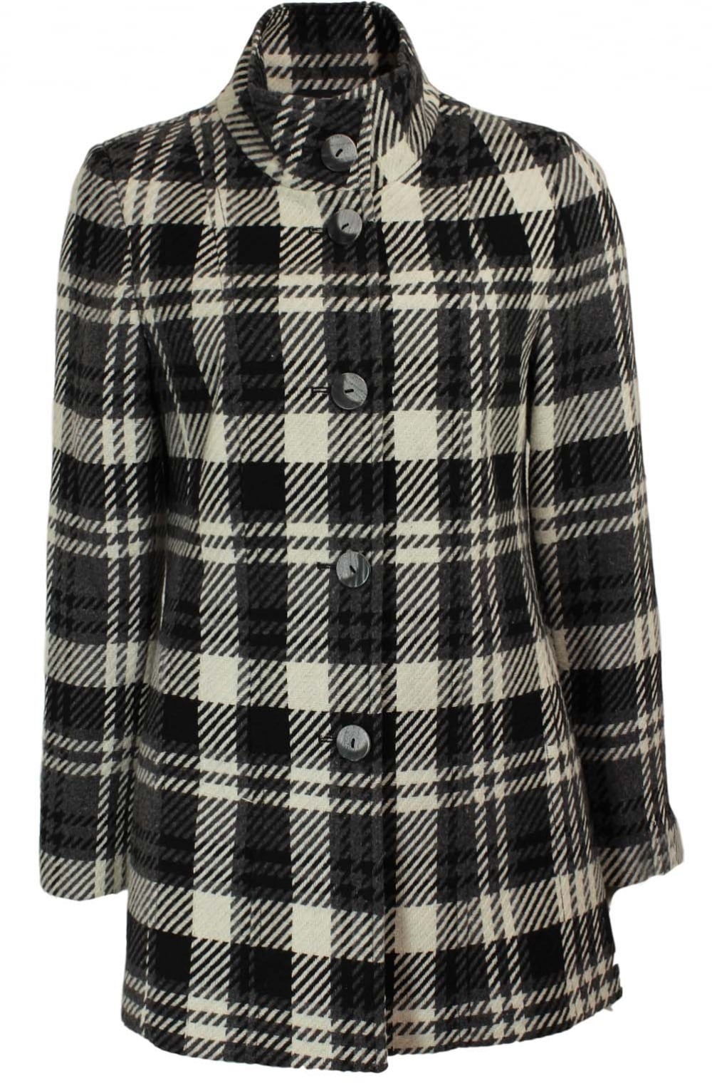 Check Print Coat