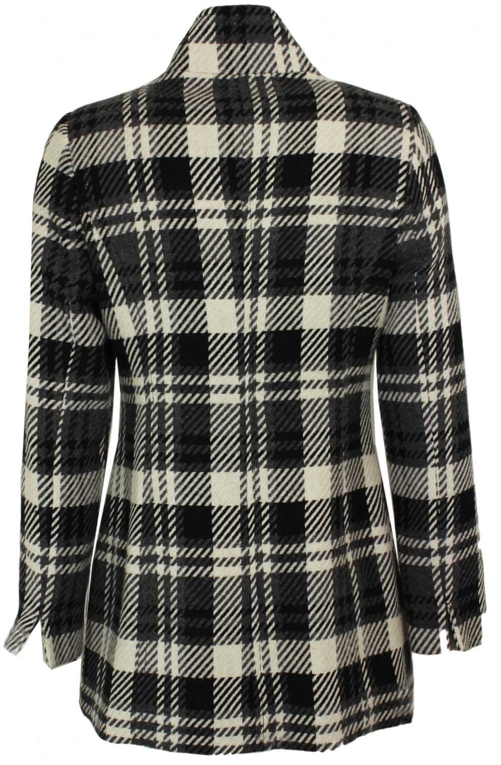 Check Print Coat
