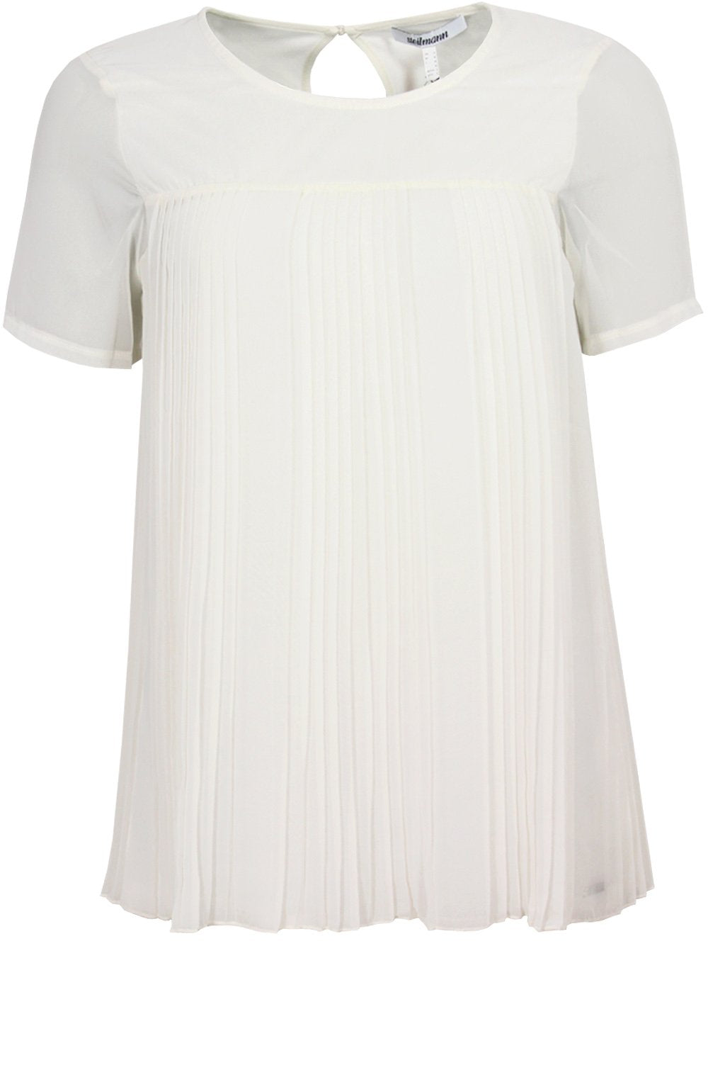 Chiffon Pleated Front Top