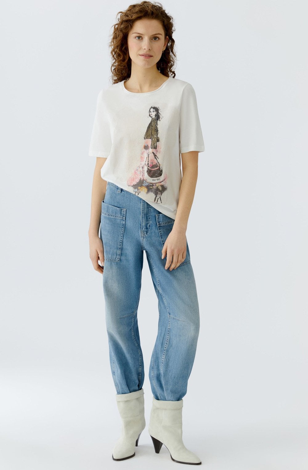 Cloud Dancer Shimmering Oui Girl T Shirt