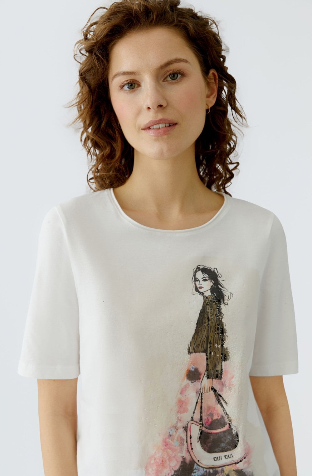 Cloud Dancer Shimmering Oui Girl T Shirt