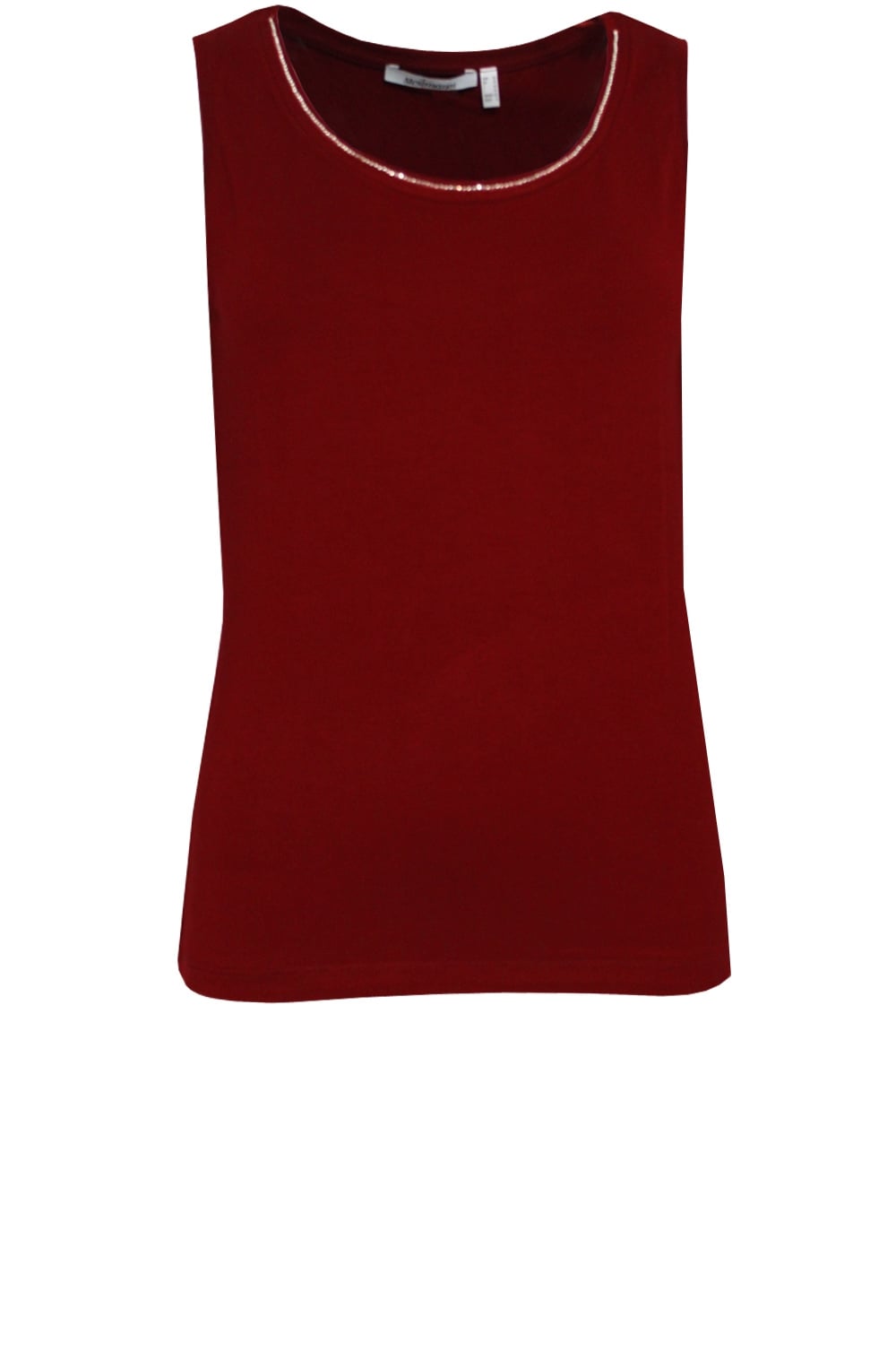 Deep Red Vest Top