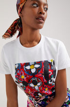 Abstract Floral and Sparkle T Shirt
