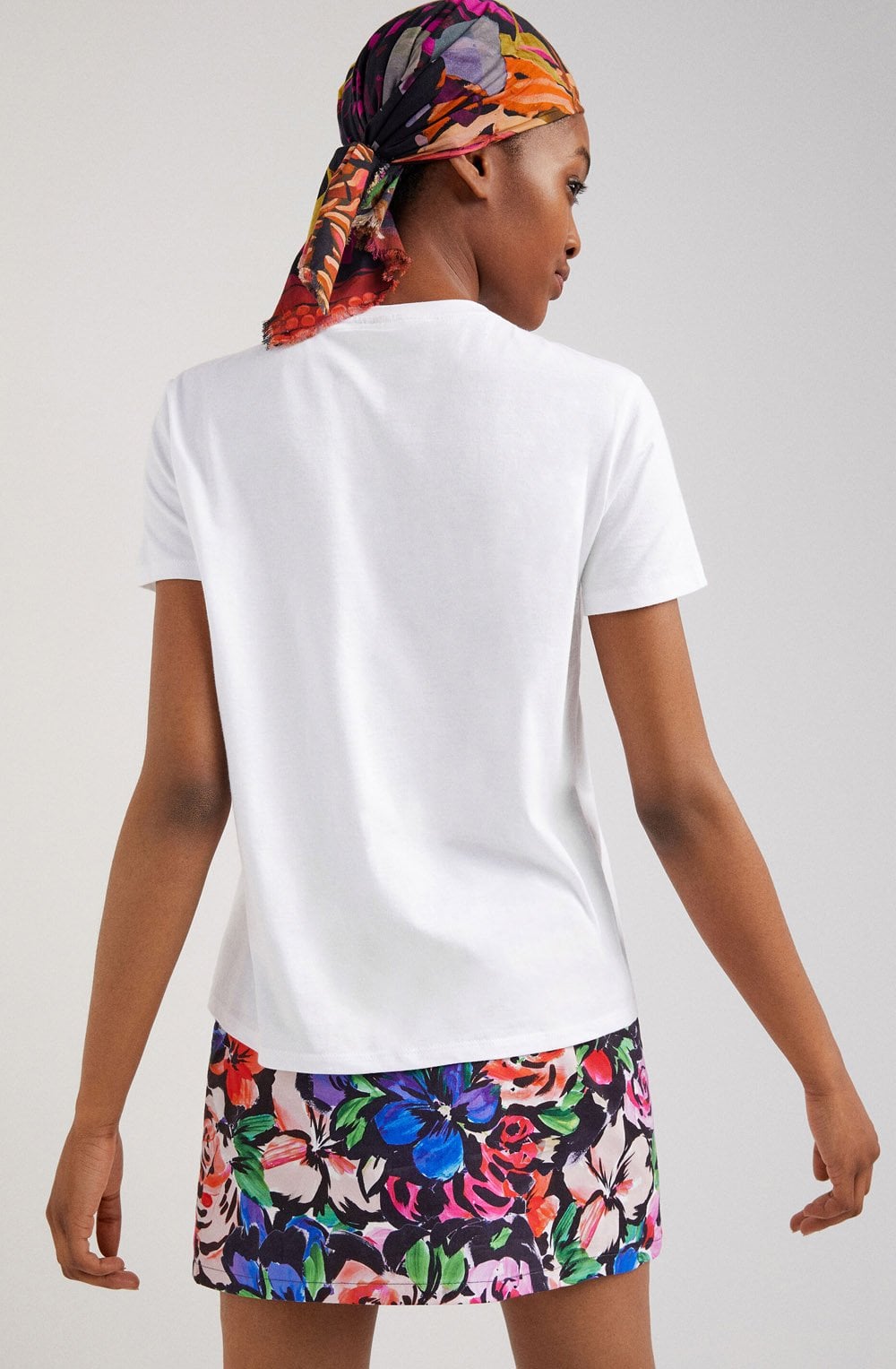 Abstract Floral and Sparkle T Shirt