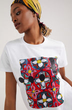 Abstract Floral and Sparkle T Shirt