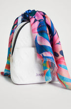 Abstract Frayed Hem Scarf