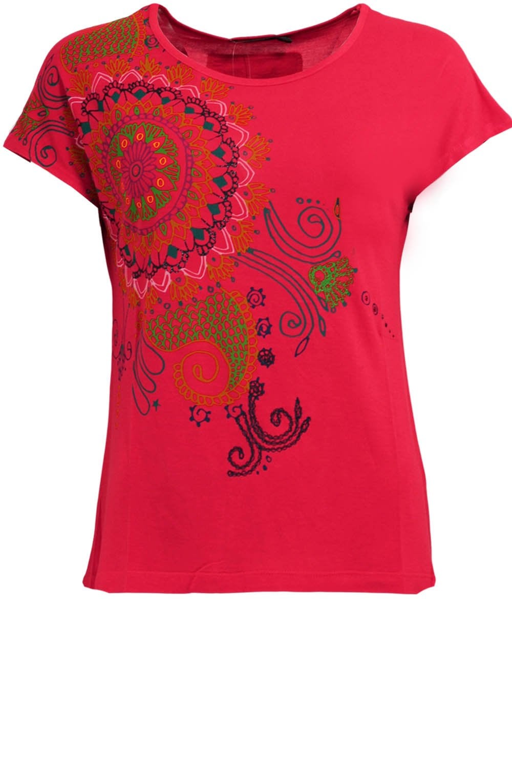 Andreus Red Patterned T Shirt