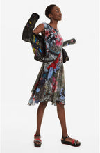 Asymmetric Patch Floral Dress Karuka