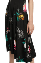Black Floral Print Dress