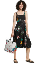 Black Floral Print Dress
