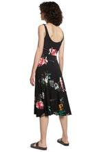 Black Floral Print Dress