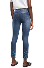 Blue Embroidered Detail Jeans