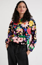 Bold Floral Print Hooded Jumper