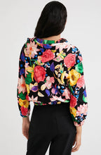 Bold Floral Print Hooded Jumper
