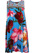 Dario Bold Floral Print Dress