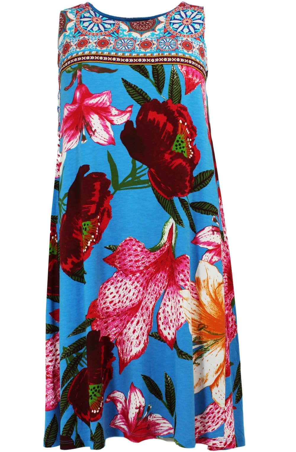 Dario Bold Floral Print Dress