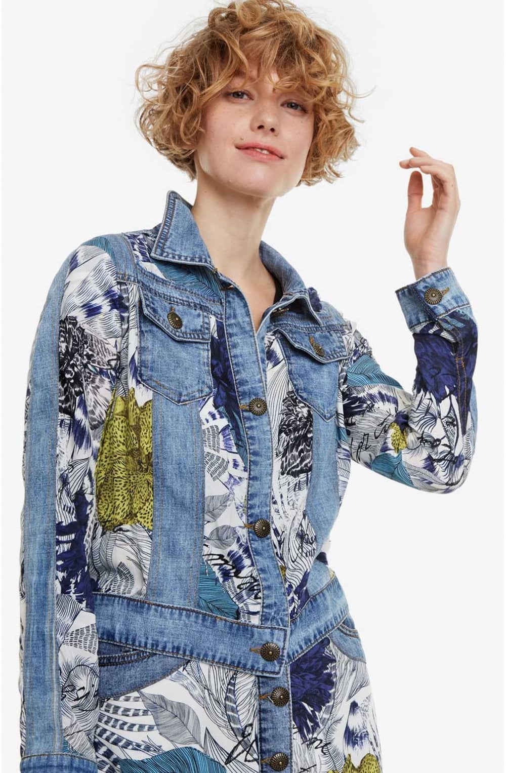 Denim Jacket With Viscose Gisela
